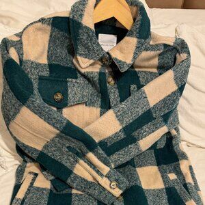 Avec Le Filles Plaid Coat - S